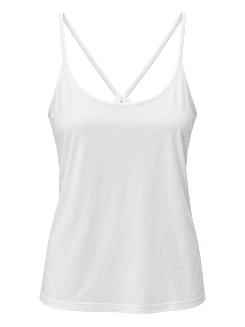 Athleta White Cross-Back Tank Top